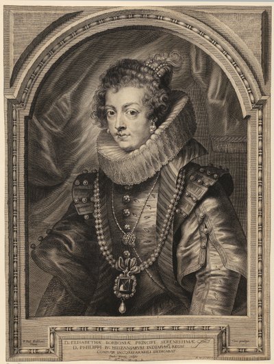 Portrait of Queen Elisabeth of Bourbon [Isabel de Borbón y Médicis] by Paulus Pontius