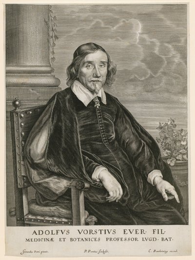 Portrait of Adolph Vorst, Professor in Leiden by Paulus Pontius