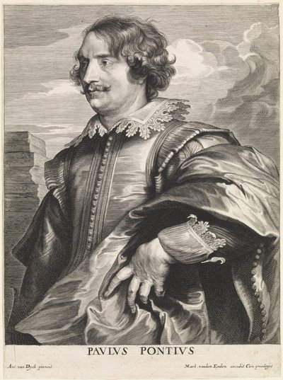 Portrait of the Engraver Paulus Pontius by Paulus Pontius