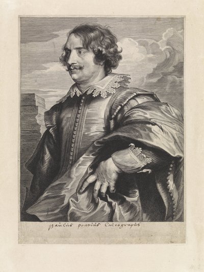 Portrait of the Engraver Paulus Pontius by Paulus Pontius