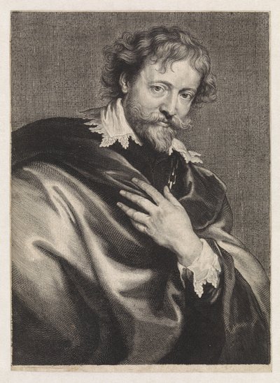 Portrait of the Painter Peter Paul Rubens by Paulus Pontius