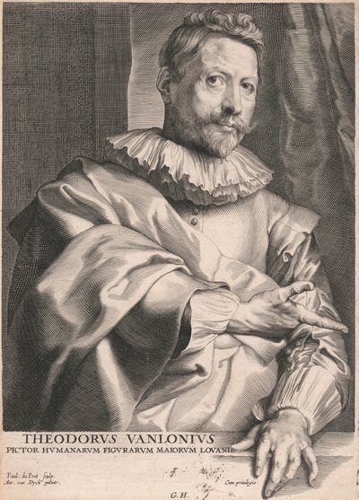 Theodorus van Lonius, Painter of Human Figures in Louvain by Paulus Pontius