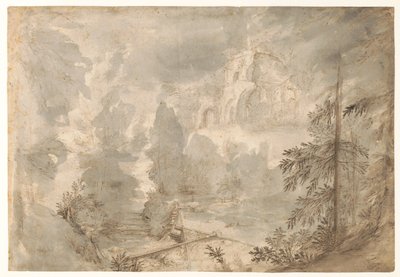 Mountain Landscape with Ruins by Paulus Willemsz. van Vianen