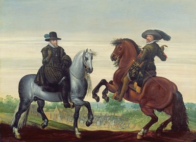 Maurits (1567-1625) and Frederik Hendrik (1584-1647) of Nassau, Princes of Orange by Pauwels van Hillegaert