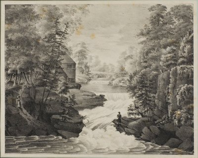 Landscape with Waterfall by Pendleton