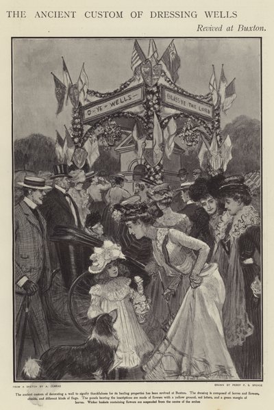 The Ancient Custom of Dressing Wells Revived at Buxton, Derbyshire by Percy F.S. (after) Spence