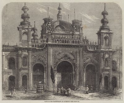 Gate of the Kaiserbagh at Lucknow by Percy Macquoid