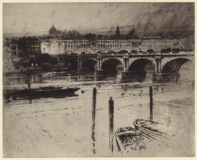 Waterloo Bridge by Percy Robertson
