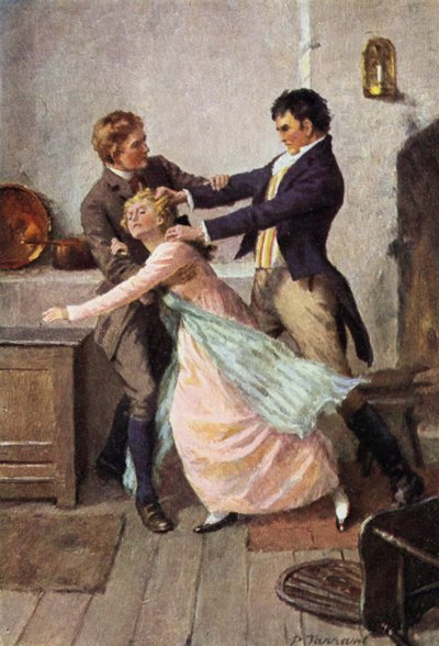Illustration for Wuthering Heights by Emily Bronte by Percy Tarrant