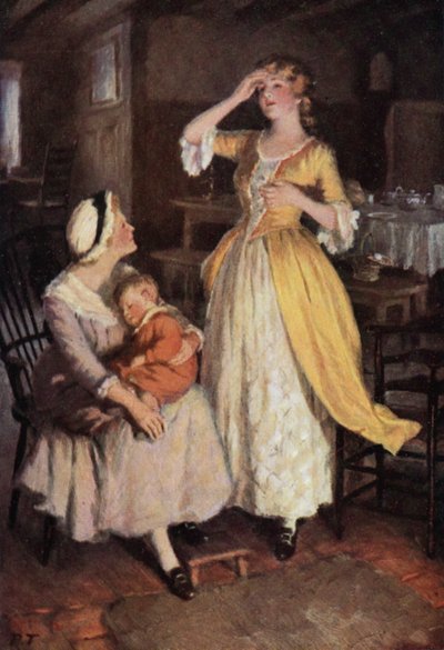 Illustration for Wuthering Heights by Emily Bronte by Percy Tarrant