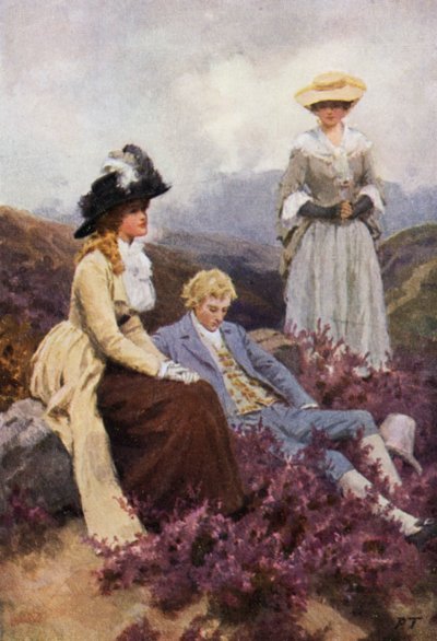 Illustration for Wuthering Heights by Emily Bronte by Percy Tarrant