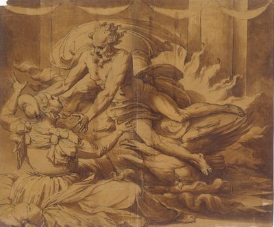 Jupiter Appearing to Semele, 1501-47 by Perino del Vaga