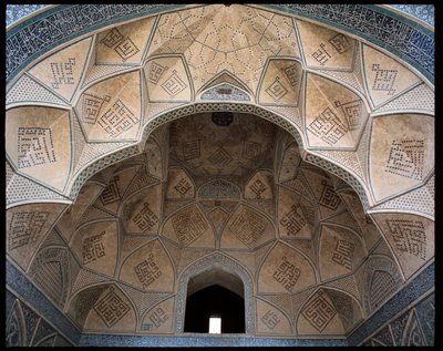 View of the ceiling of one of the iwan by Persian School