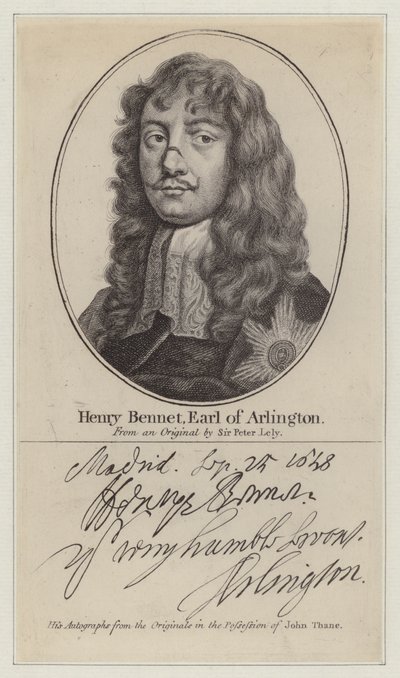 Henry Bennet by Peter (after) Lely