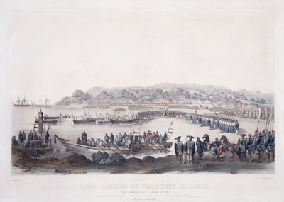 First Landing of Americans in Japan at Gore-Hama July 14th 1853 by Peter Bernhard Wilhelm Heine