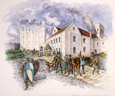 Keep and Palace, Old Sarum, Wiltshire by Peter Dunn