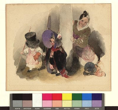 Mother with Playing Children (The Little Gerngross) by Peter Fendi