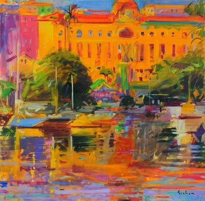 Riviera Reflections-Cannes by Peter Graham (Contemporary)