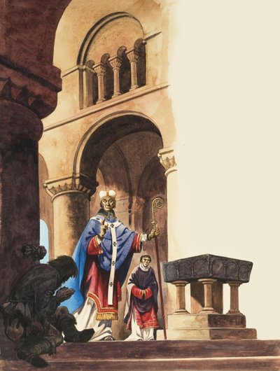 A Scene in a Norman Cathedral by Peter Jackson