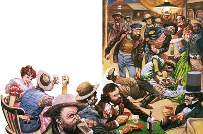 End of track camp in the Wild West by Peter Jackson