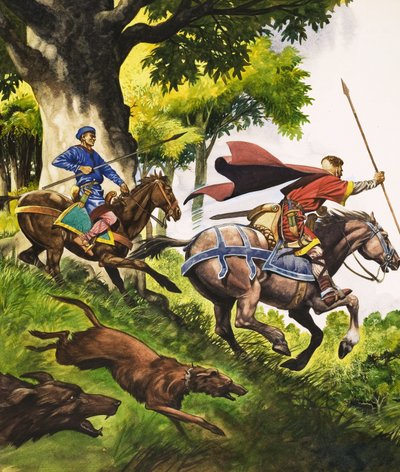 Hunting in the time of William the Conqueror by Peter Jackson