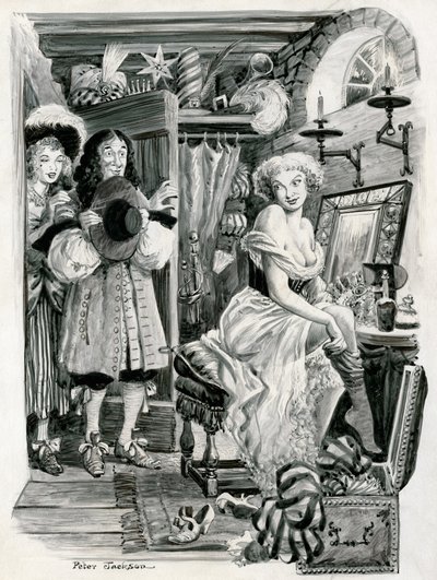 King Charles II Visiting Nell Gwynn in Her Dressing Room by Peter Jackson