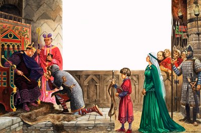 Knight Swearing Allegiance to King William I by Peter Jackson