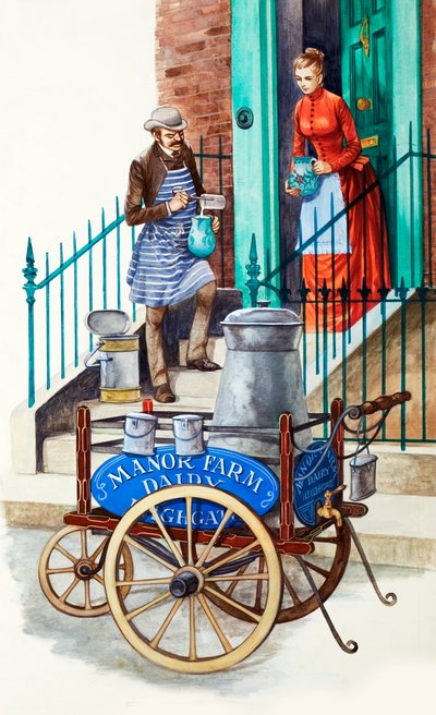 Nineteenth Century milk man by Peter Jackson