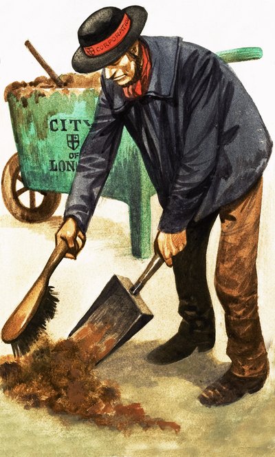 Once Upon a Time... Street Cleaning in the Middle Ages: Street Orderly by Peter Jackson