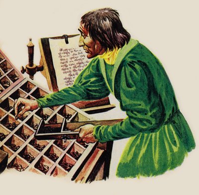 One of William Caxtons compositors by Peter Jackson