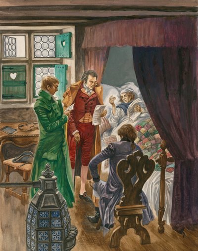 The Death of Mozart in Vienna, 1791 by Peter Jackson