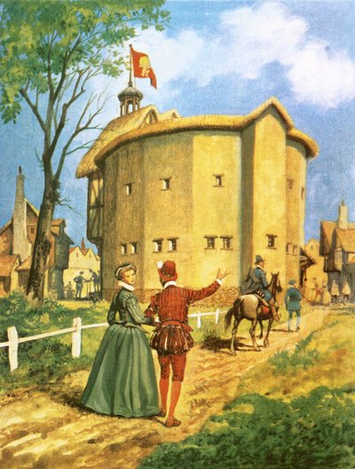 The Newly Built Globe Theatre by Peter Jackson