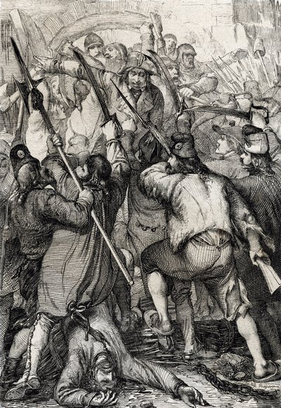 French Revolution: Storming of the Bastille by Peter Johann Nepomuck Geiger