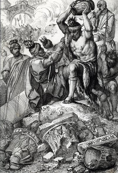 Sack of Rome by the Visigoths by Peter Johann Nepomuck Geiger