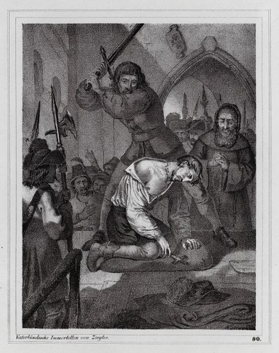 Execution of the Count of Reinstein-Tattenbach by Peter Johann Nepomuk Geiger