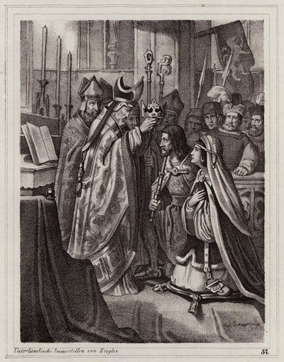 Marriage of Ottokar II of Bohemia and Kunigunda of Slavonia by Peter Johann Nepomuk Geiger