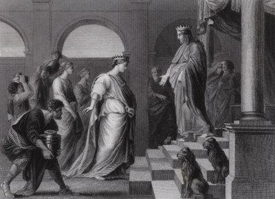 Solomon and the Queen of Sheba by Peter Paul (after) Rubens