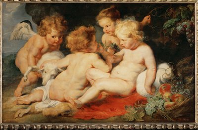 Christchild with Saint John and Two Angels by Peter Paul Rubens