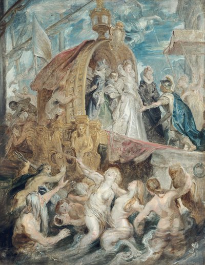 The Landing in Marseille (Sketch for the Medici Cycle) by Peter Paul Rubens