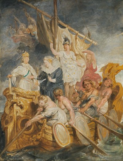 The Handover of the Regency to the Dauphin (Sketch for the Medici Cycle) by Peter Paul Rubens