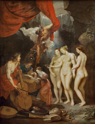 The Education of Marie de Medicis by Peter Paul Rubens