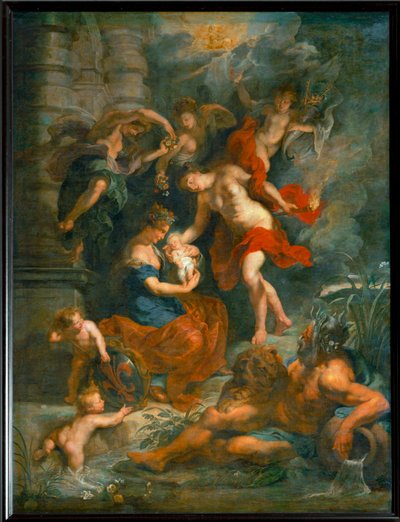 The Birth of Queen Marie de Medicis in Florence on April 26, 1573 by Peter Paul Rubens