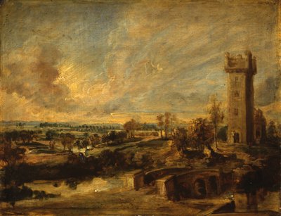 Landscape with Tower by Peter Paul Rubens