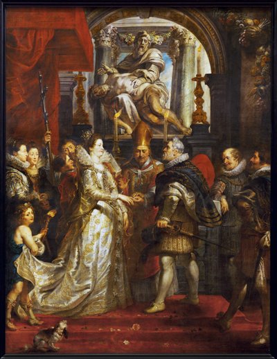The Marriage by Proxy of Marie de Medicis and Henry IV in Florence by Peter Paul Rubens