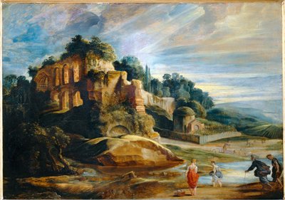 Landscape with the Ruins of the Palatine Hill in Rome by Peter Paul Rubens