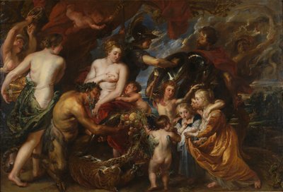 Peace and War, Minerva Protecting Peace from Mars by Peter Paul Rubens
