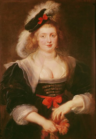 Portrait of Helene Fourment with gloves by Peter Paul Rubens