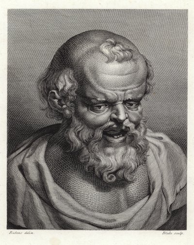 Portrait of ancient Greek philosopher Democritus by Peter Paul Rubens