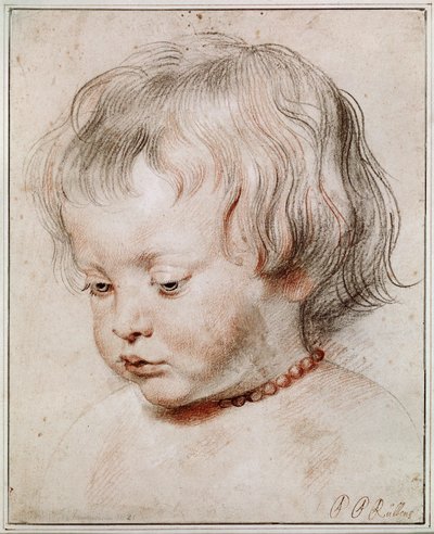 Portrait Study of His Son Nicolas by Peter Paul Rubens