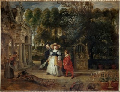 Rubens and His Second Wife in the Garden by Peter Paul Rubens